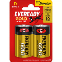 Eveready Batteries Gold D 2pk