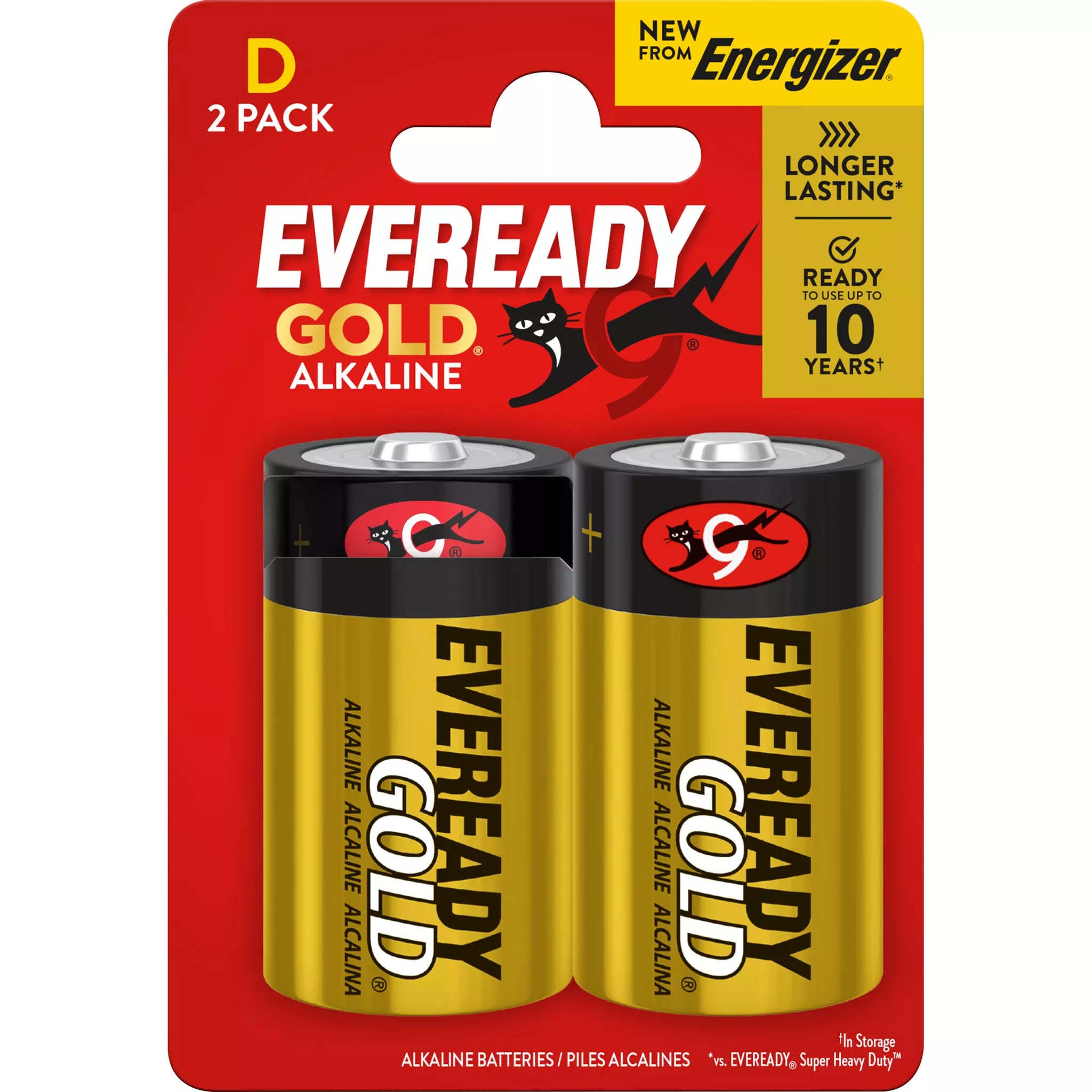Eveready Batteries Gold D 2pk