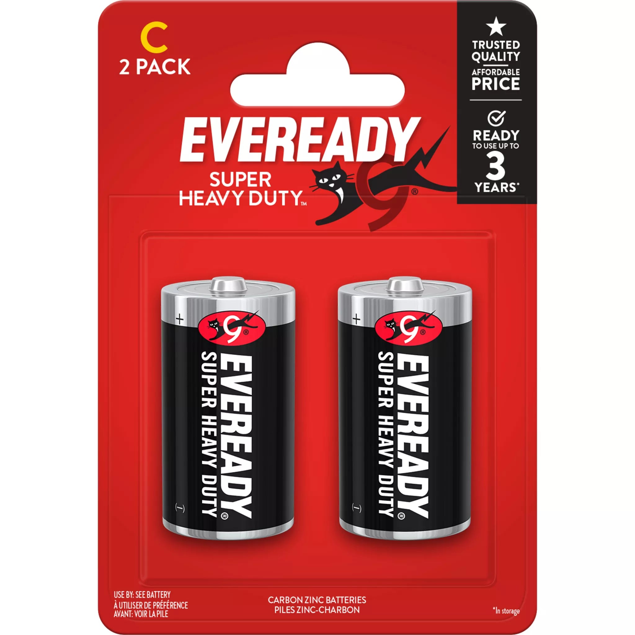 Eveready Batteries Super Heavy C 2pk