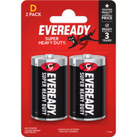 Eveready Batteries Super Heavy D 2pk
