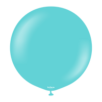 Kalisan Fashion Aqua 24" Latex Balloons 2pk