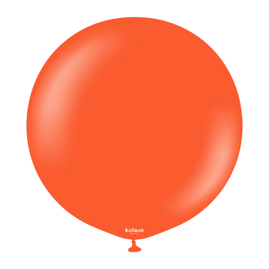 Kalisan Flame Orange 24" Latex Balloons 2pk