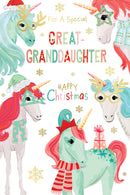 Kingfisher C75 Christmas Great-Granddaughter 6pk
