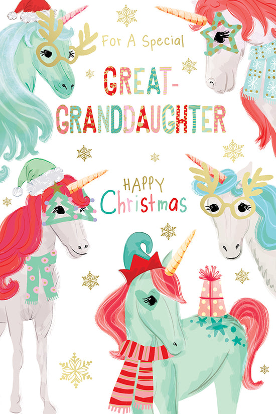 Kingfisher C75 Christmas Great-Granddaughter 6pk