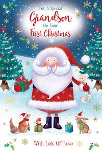 Kingfisher C75 1st Christmas Grandson 6pk