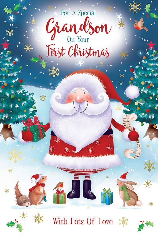 Kingfisher C75 1st Christmas Grandson 6pk