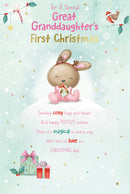 Kingfisher C75 1st Christmas Gt-Granddaughter 6pk