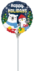 Anagram Frosted Friends 9" Foil Balloon