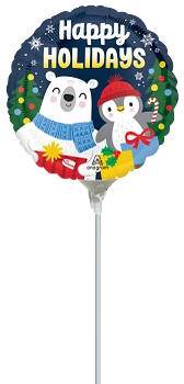 Anagram Frosted Friends 9" Foil Balloon