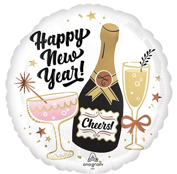 Anagram Radiant Toasts 18" Foil Balloon