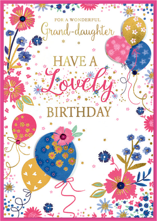 Isabel's Garden C50 Birthday Granddaughter 6pk