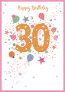 Isabel's Garden C50 Birthday Age 30 6pk