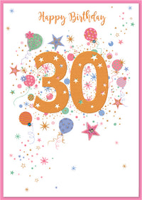 Isabel's Garden C50 Birthday Age 30 6pk