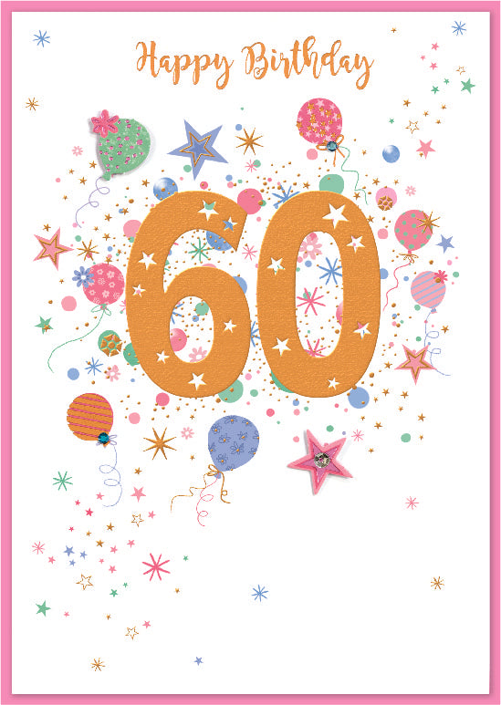 Isabel's Garden C50 Birthday Age 60 6pk