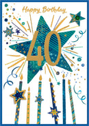 Isabel's Garden C50 Birthday Age 40 6pk