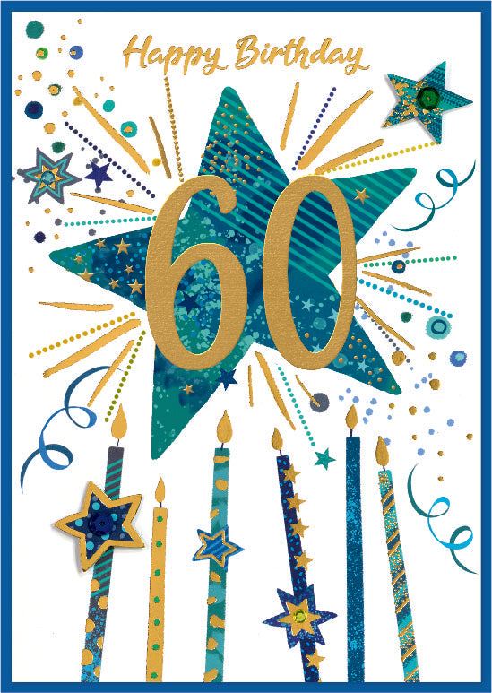 Isabel's Garden C50 Birthday Age 60 6pk