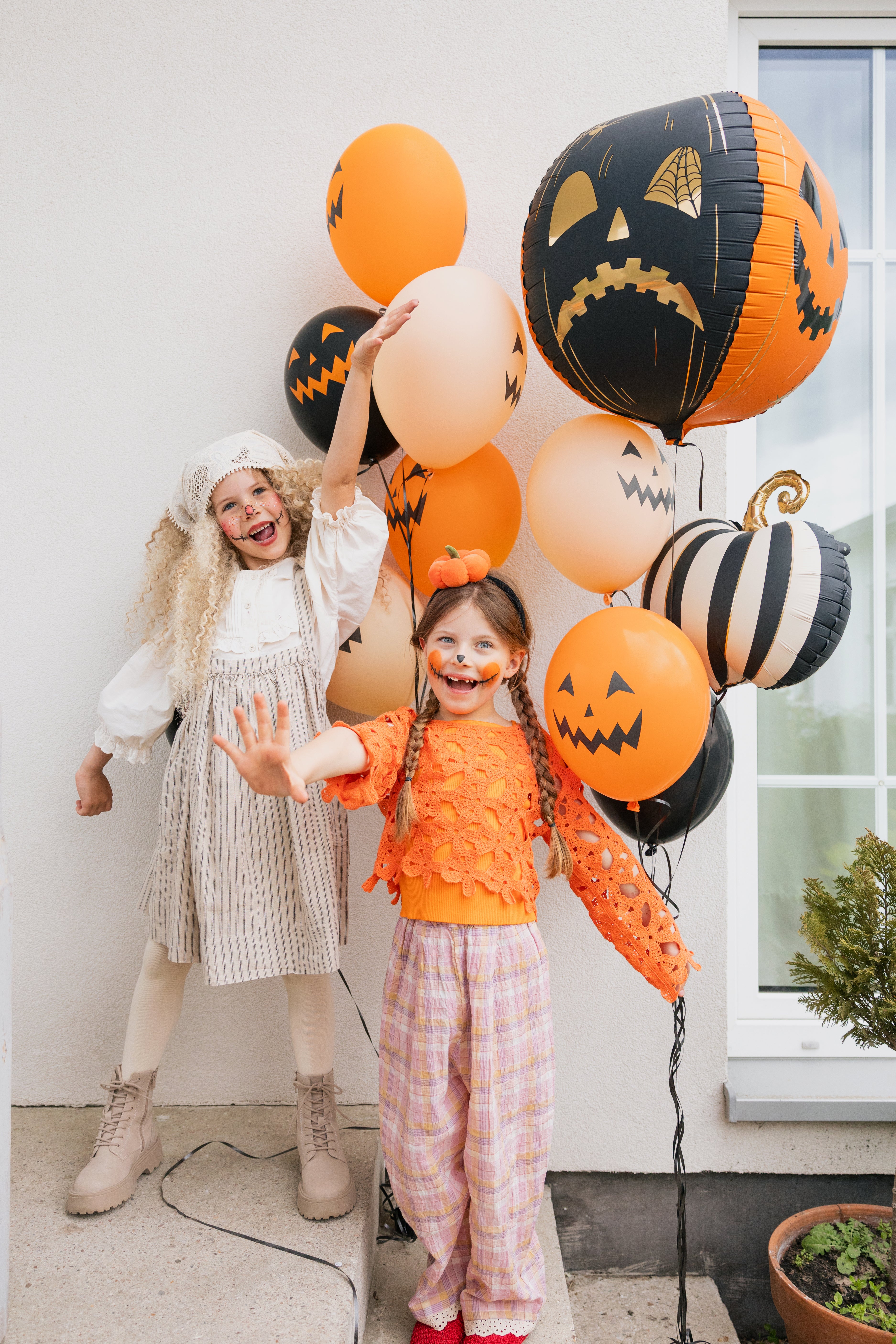 PartyDeco Scary Pumpkin 20" Foil Balloon