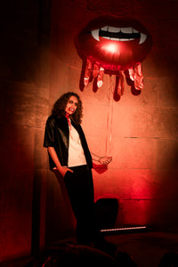 PartyDeco Bleeding Lips 36" Foil Balloon
