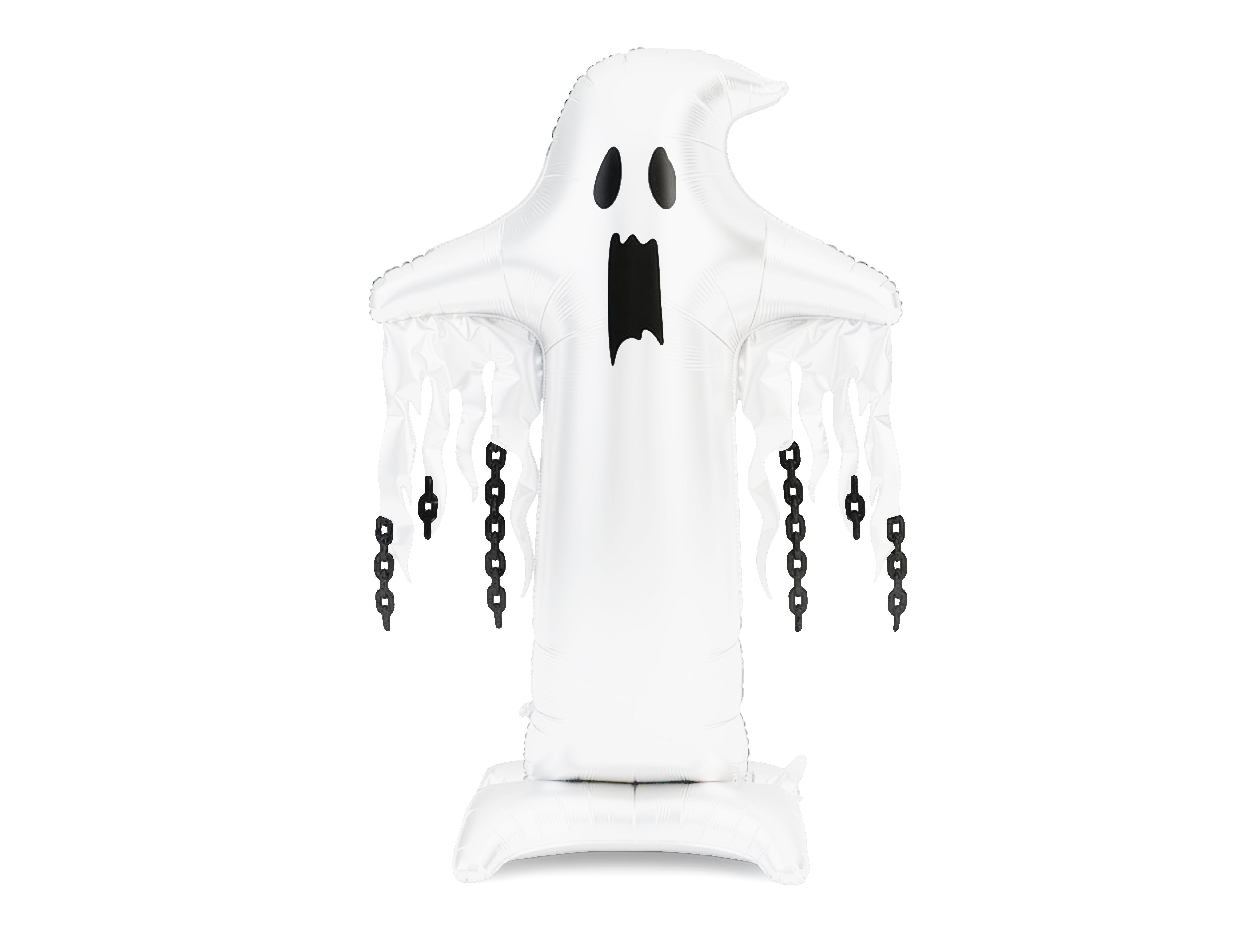 PartyDeco Standing Ghost 65" Air Fill Foil Balloon