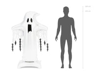 PartyDeco Standing Ghost 65" Air Fill Foil Balloon