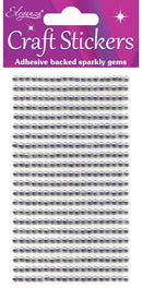 Eleganza Pearl Stickers Silver 3mm 418pcs