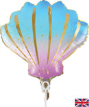Oaktree Iridescent Shell 10" Air Fill Foil Balloon