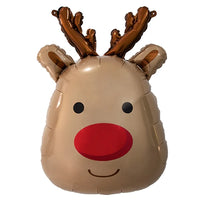Reindeer Head 30" Foil Balloon