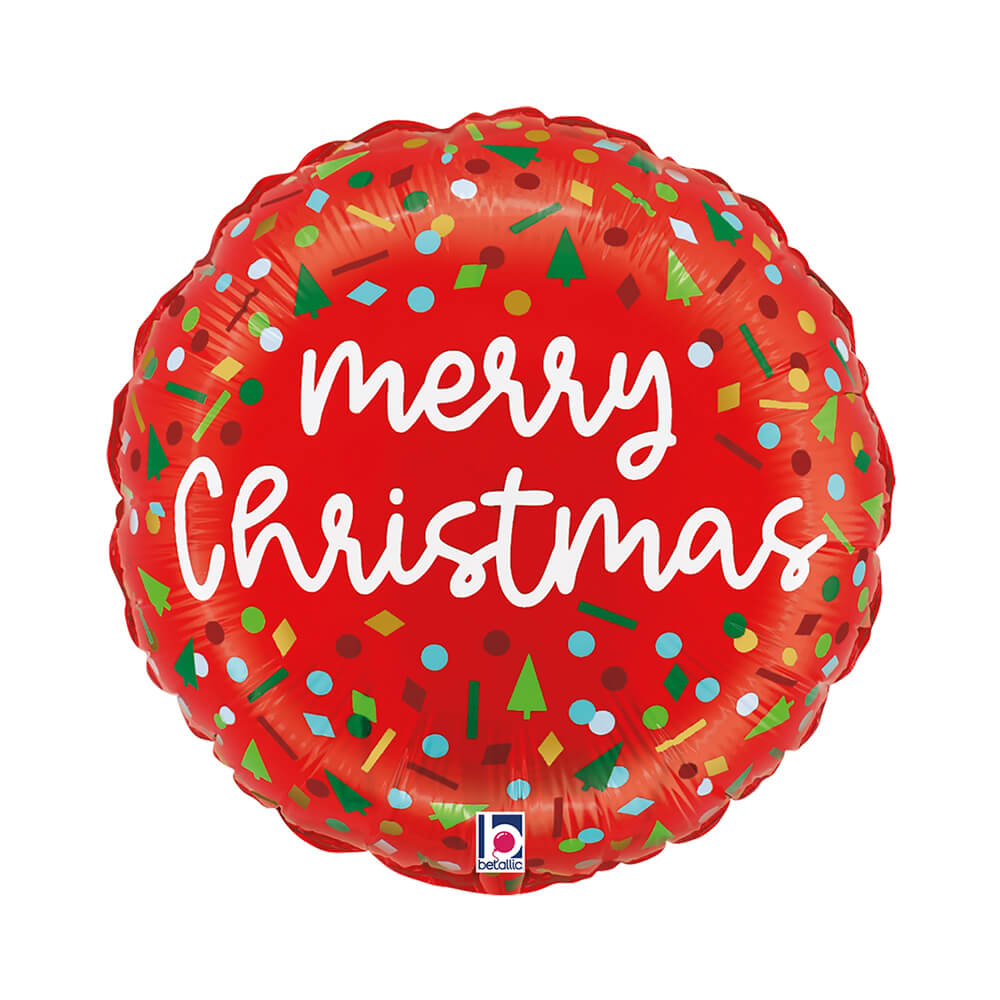 Grabo Christmas Confetti 18" Foil Balloon