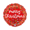 Grabo Christmas Confetti 18" Foil Balloon