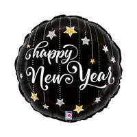 Grabo New Year Sparkling Stars 18" Foil Balloon