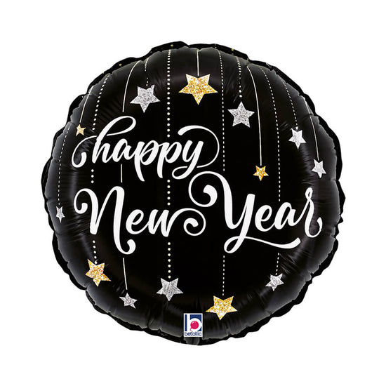 Grabo New Year Sparkling Stars 18" Foil Balloon