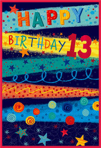 Simon Elvin C50 Birthday Age 13 6pk