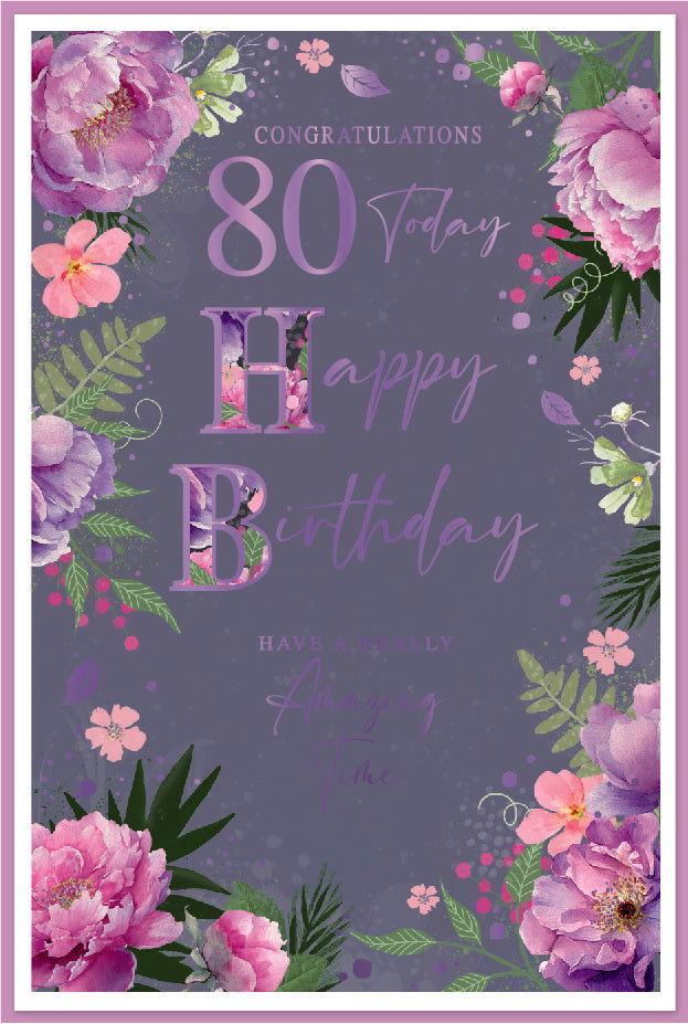 Simon Elvin C75 Birthday Age 80 6pk