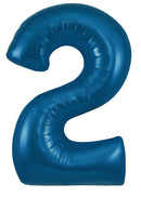 Oaktree Foil Balloon Metallic Navy 34" Number 2