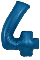 Oaktree Foil Balloon Metallic Navy 34" Number 4