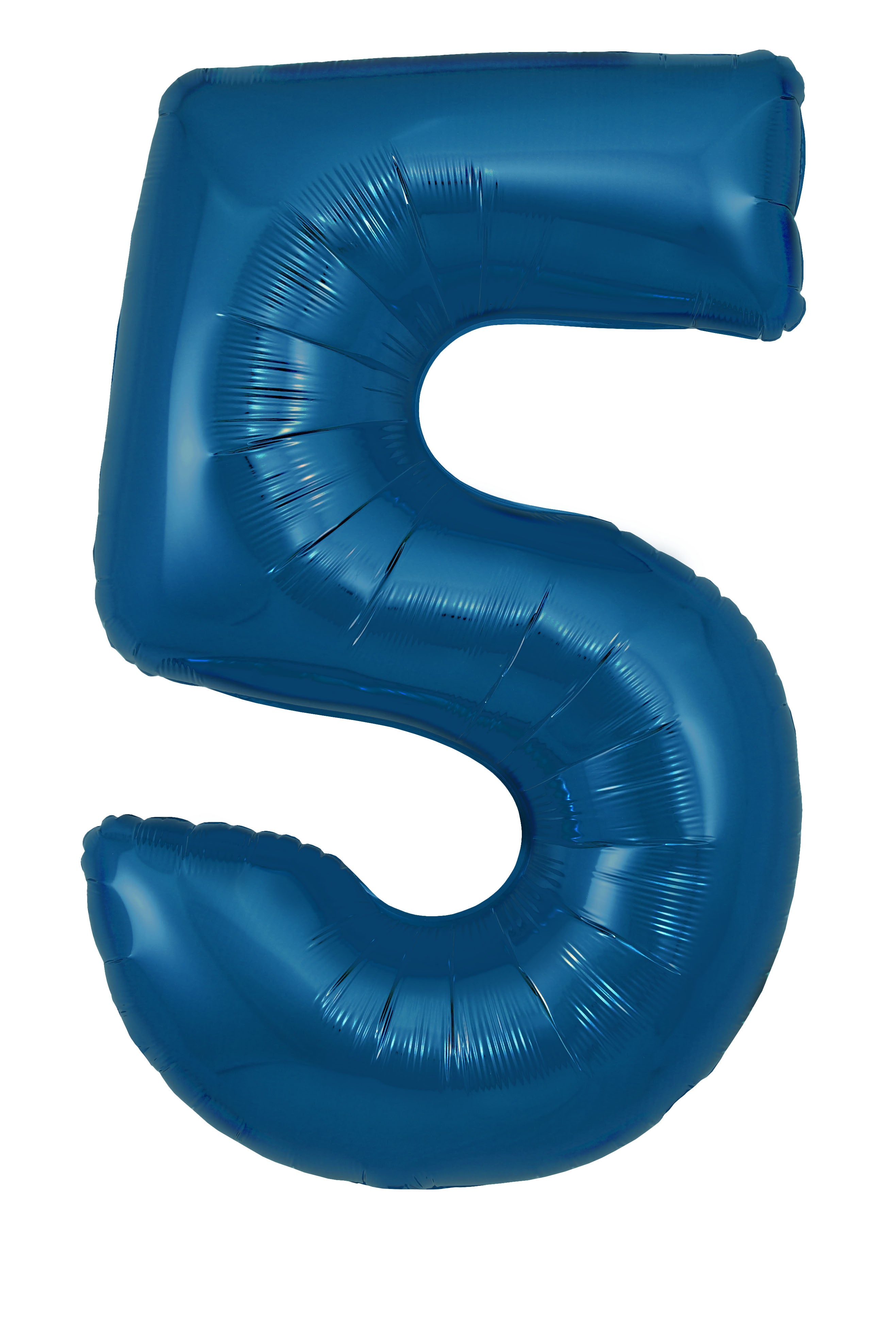 Oaktree Foil Balloon Metallic Navy 34" Number 5