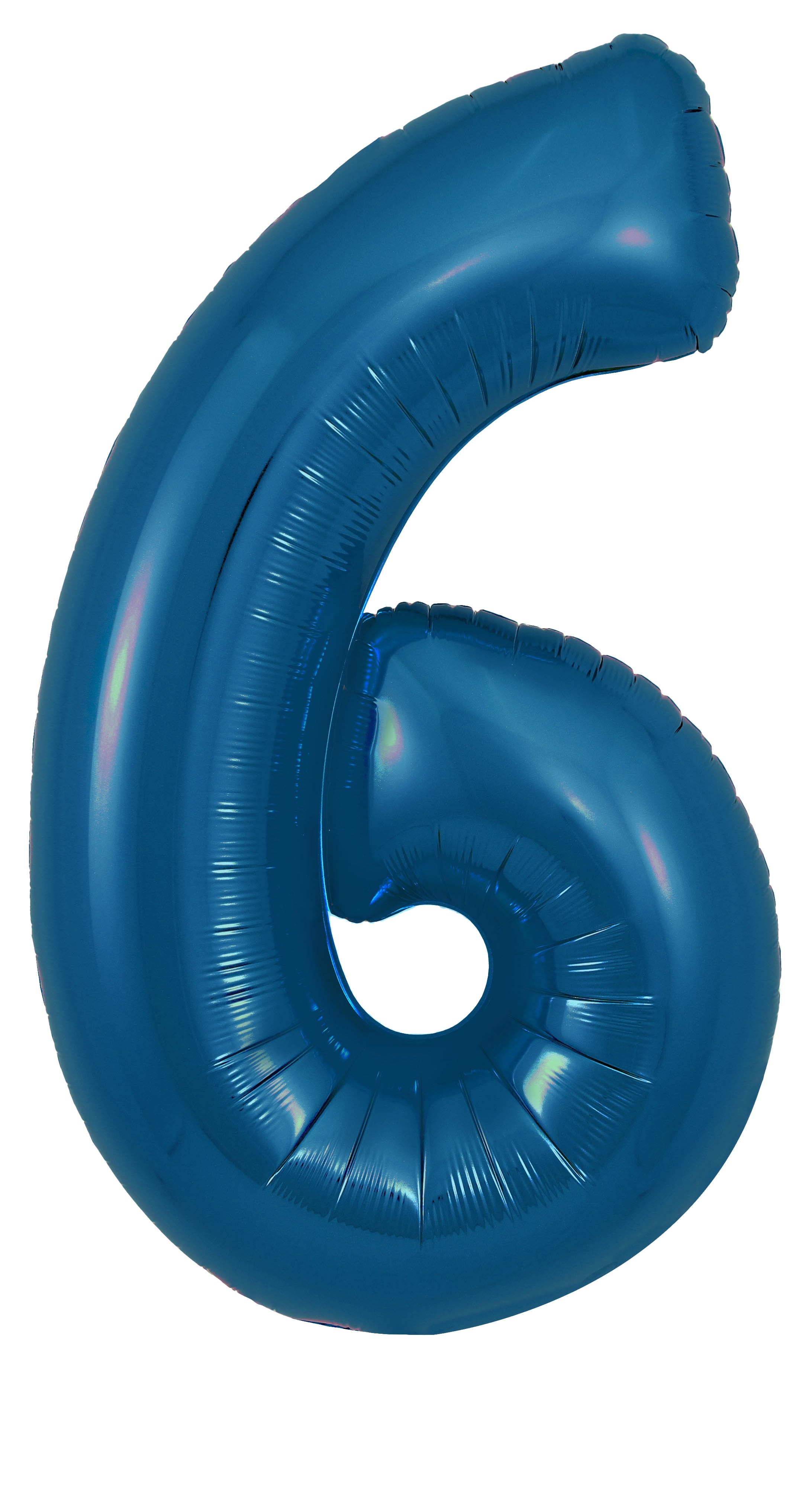 Oaktree Foil Balloon Metallic Navy 34" Number 6