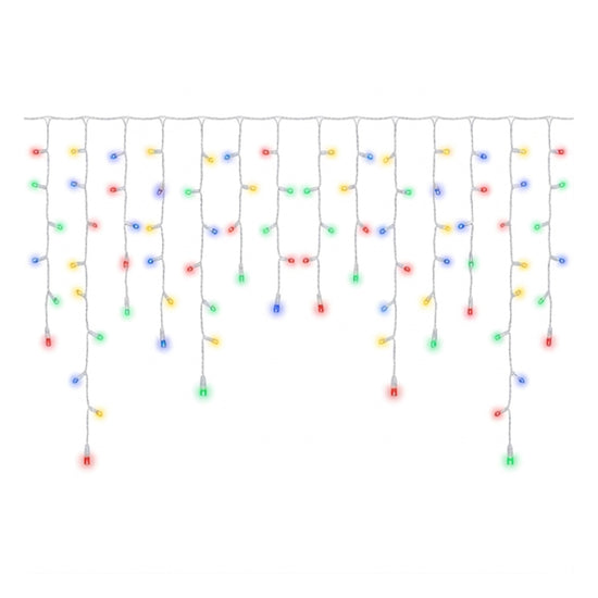 LED Timer Icicle Curtain Lights Multicolour