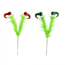 Green Furry Elf Legs Pick 47cm (Colour May Vary)