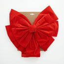 Jumbo Red Flocked Bow