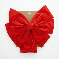 Jumbo Red Flocked Bow