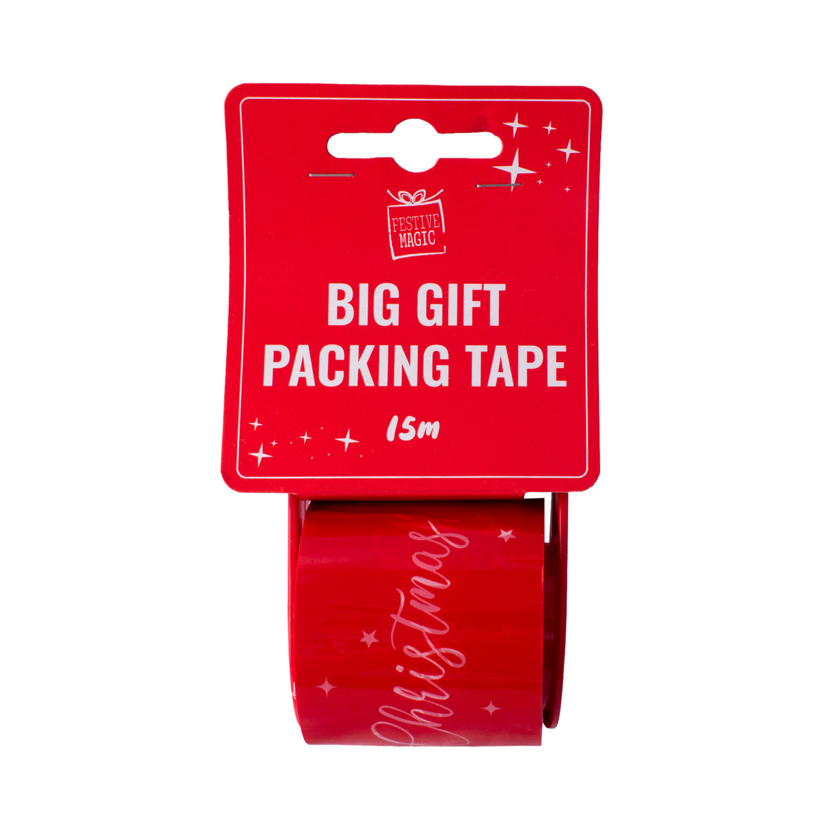 Christmas Gift Tape W/Dispenser 15m