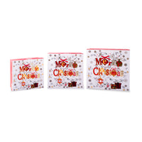 Gift Box Santa & Snowman Medium Set of 3