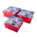 Gift Box Cute Santa Medium Set of 3