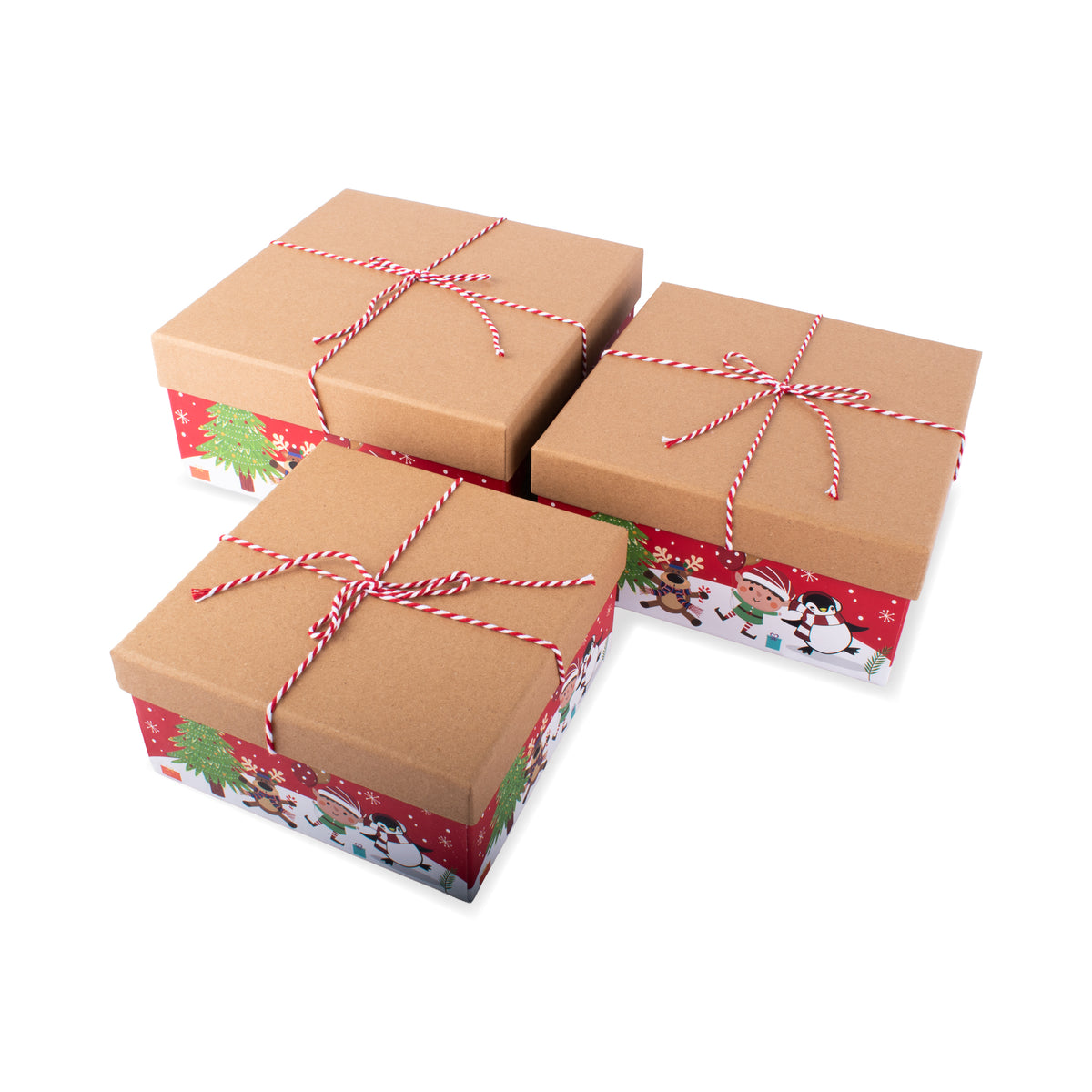 Gift Box Elf & Friends Medium Set of 3