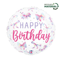 Grabo Happy Birthday Bows 18" Foil Balloon