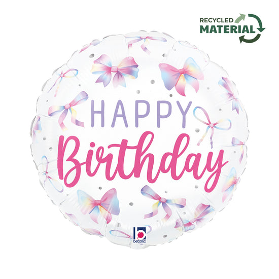 Grabo Happy Birthday Bows 18" Foil Balloon