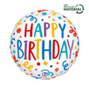 Grabo Birthday Playful Streamers 18" Foil Balloon