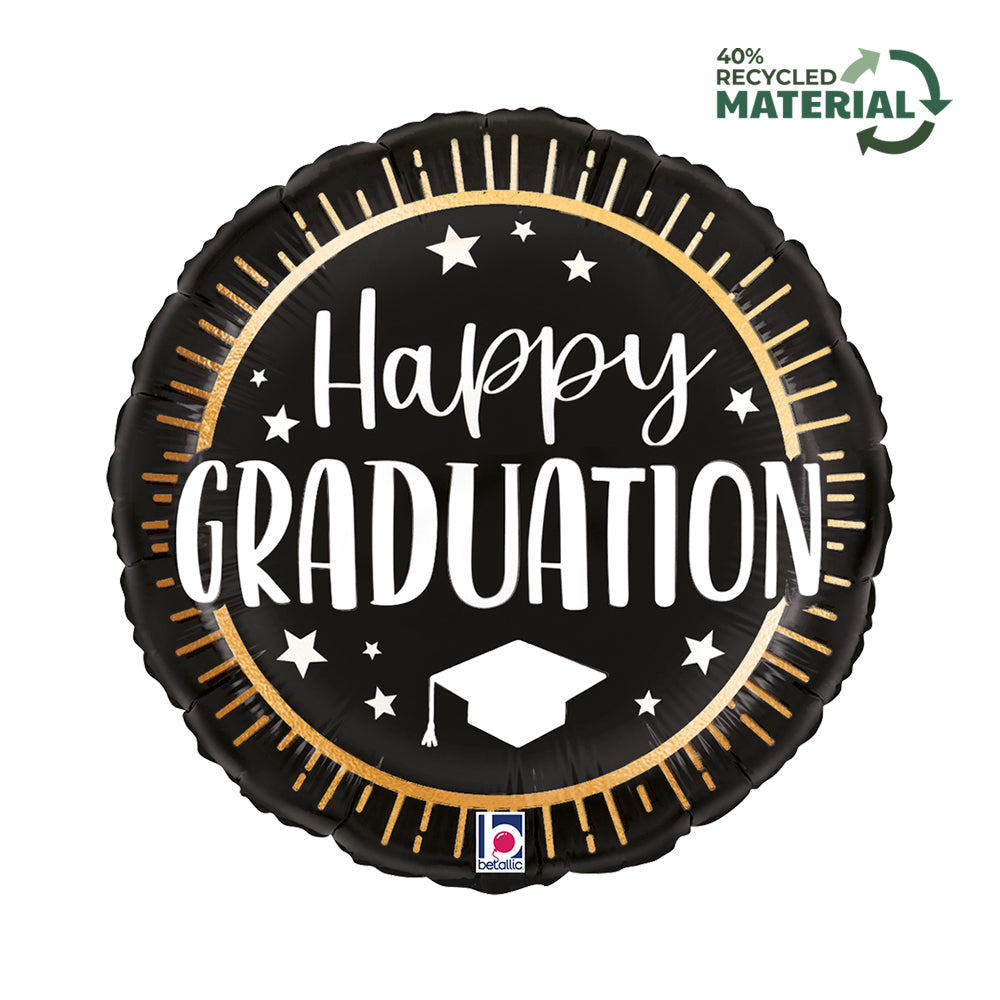 Grabo Happy Graduation Seal 18" Foil Balloon