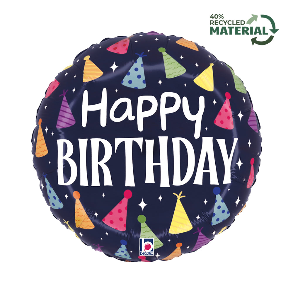 Grabo Birthday Party Hats 18" Foil Balloon
